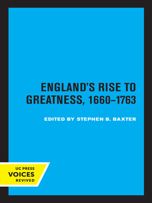 cover image of England's Rise to Greatness, 1660-1763